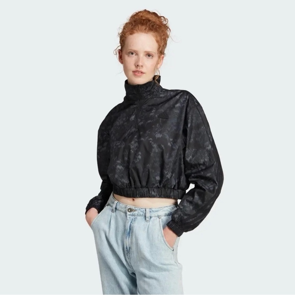 adidas Future Icons 3-Stripes Woven 1/4 Zip Jacket